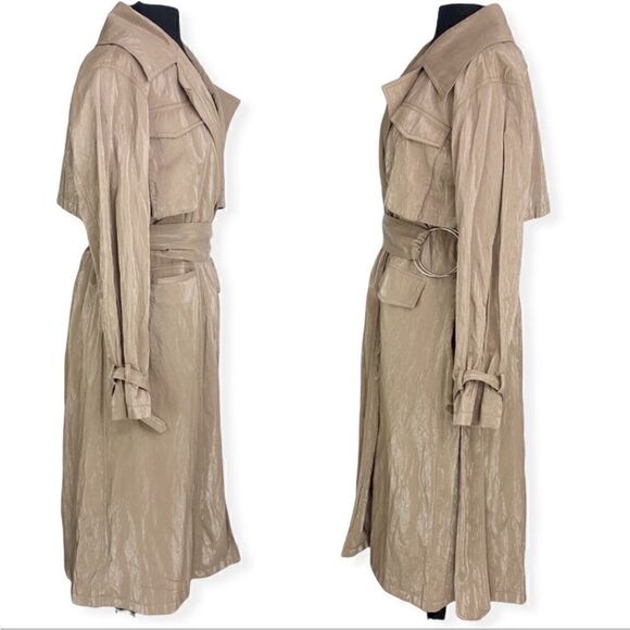 L'ACADEMIE for Revolve The Cammi Trench Khaki Removable Belt - Picture 5 of 12